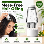 Hair Oil Applicator Comb Bottle – Anti-Leak, 6ml Scale