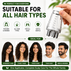 Hair Oil Applicator Comb Bottle – Anti-Leak, 6ml Scale