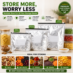 Aluminium Foil Food Storage Bags Set (Pack of 10)