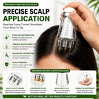Hair Oil Applicator Comb Bottle – Anti-Leak, 6ml Scale
