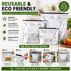 Aluminium Foil Food Storage Bags Set (Pack of 10)